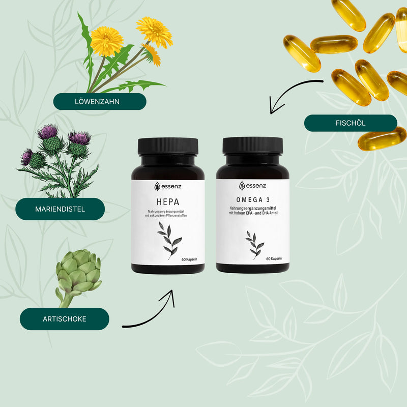 Leber Vital Bundle – Omega-3 + Hepa Kapseln