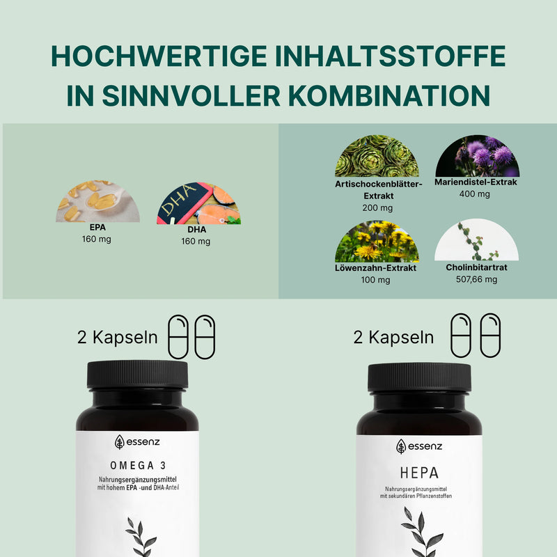 Leber Vital Bundle – Omega-3 + Hepa Kapseln