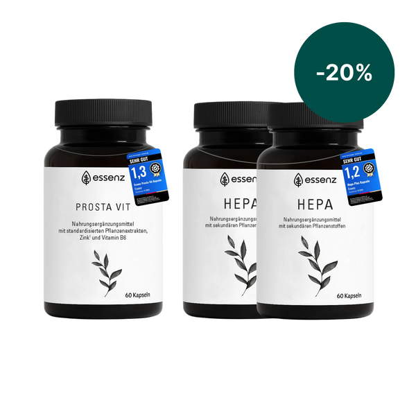 Men in Balance Bundle - Prosta Vit Kapseln & 2 x Hepa Kapseln