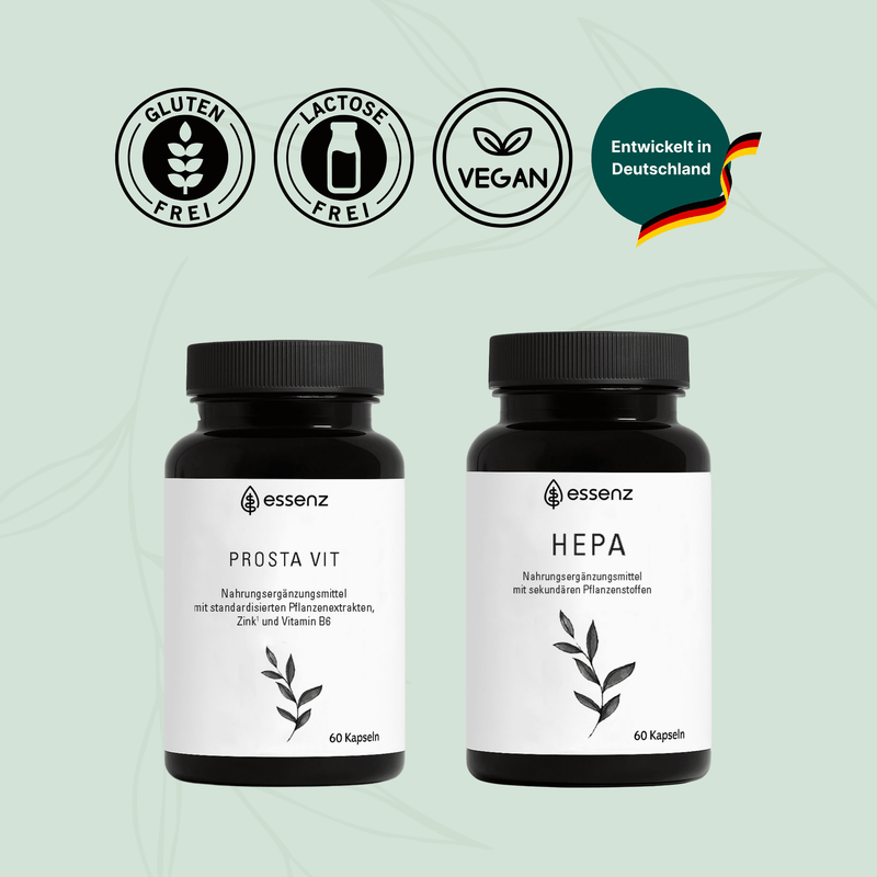 Men in Balance Bundle - Prosta Vit Kapseln & 2 x Hepa Kapseln