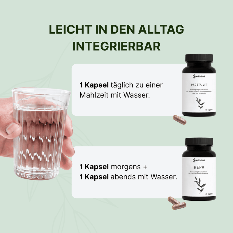 Men in Balance Bundle - Prosta Vit Kapseln & 2 x Hepa Kapseln