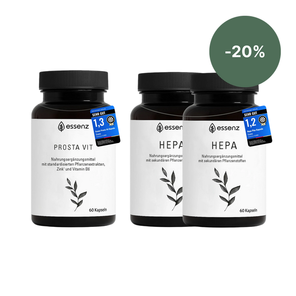 Men in Balance Bundle - Prosta Vit Kapseln & 2 x Hepa Kapseln
