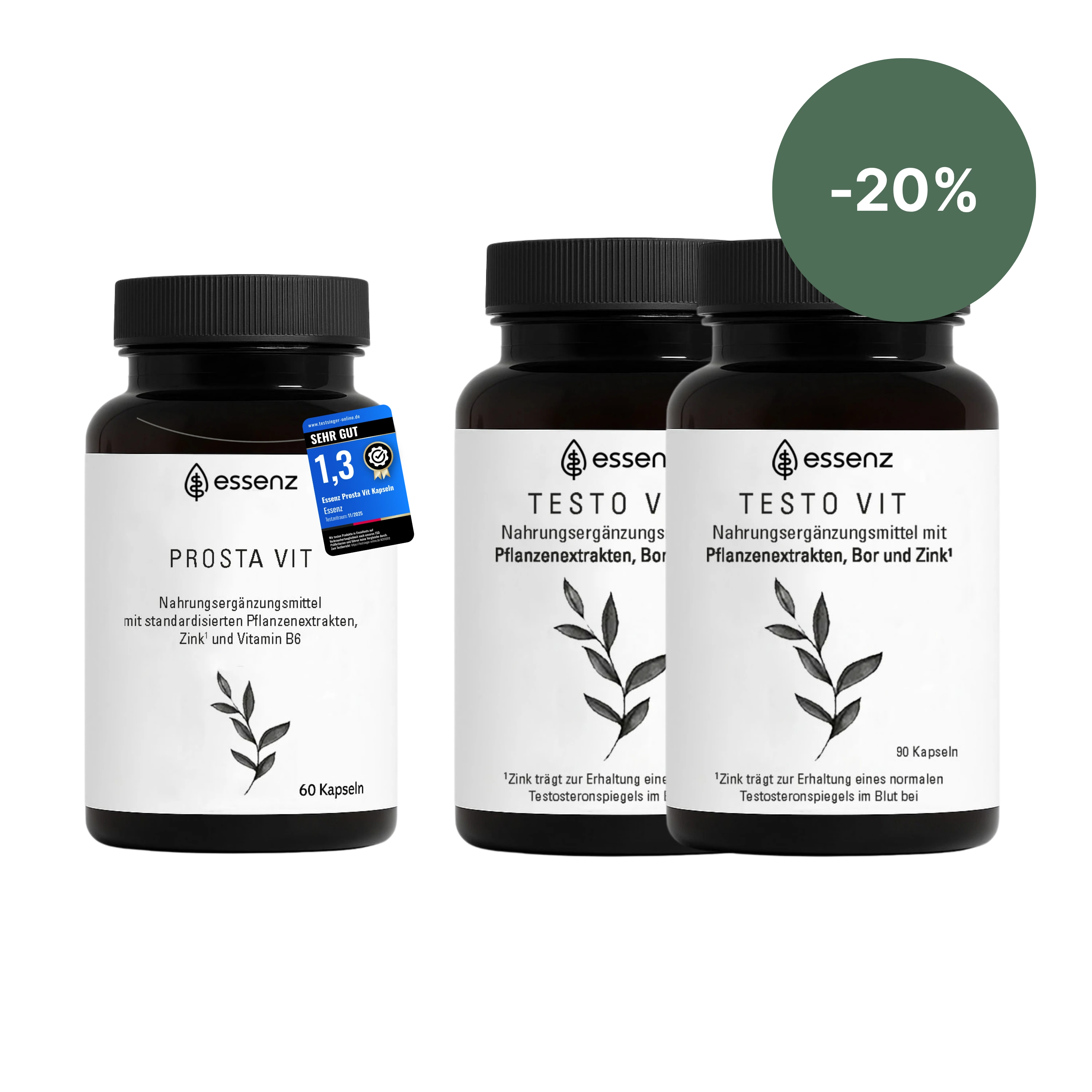 Man Vital Bundle –  2x Testo Vit & Prosta Vit