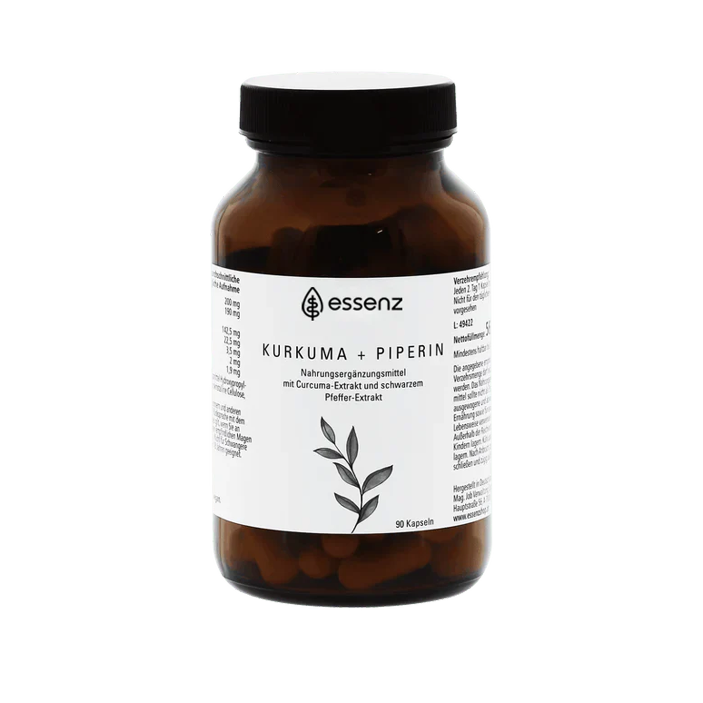 Kurkuma + Piperin Kapseln